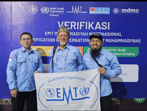 EMT Muhammadiyah Resmi Diakui WHO, RS PKU Wonosobo Turut Ambil Bagian dalam Tim Medis Internasional