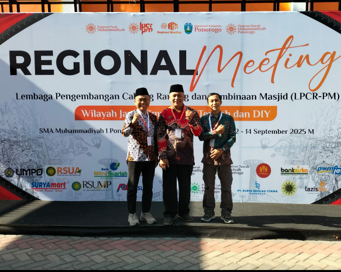 PDM WONOSOBO KIRIM 3 UTUSAN REGIONAL MEETING YANG DI GELAR LPCR-PM PP MUHAMMADIYAH DI PONOROGO 