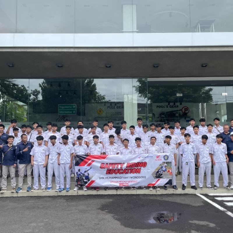 SMK Mutu Wonosobo Gelar Safety Riding Astra Honda di Yogyakarta