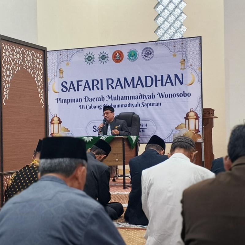 Perkuat Amal Usaha dan Gembirakan Jamaah, PDM Wonosobo Gelar Safari Ramadhan ke 7 di PCM Sapuran