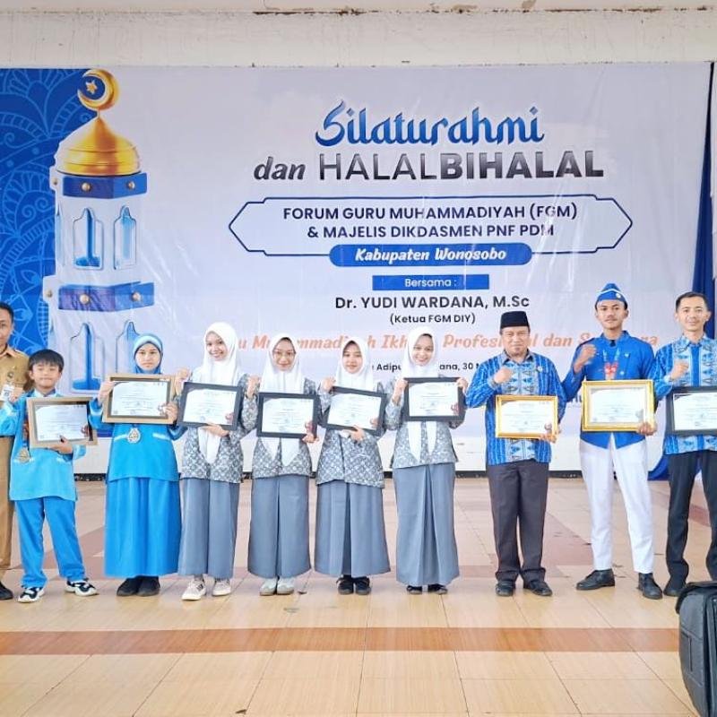 Prestasi Gemilang! SMK Mutu Wonosobo Raih Penghargaan di Ajang Halal Bihalal Guru Muhammadiyah
