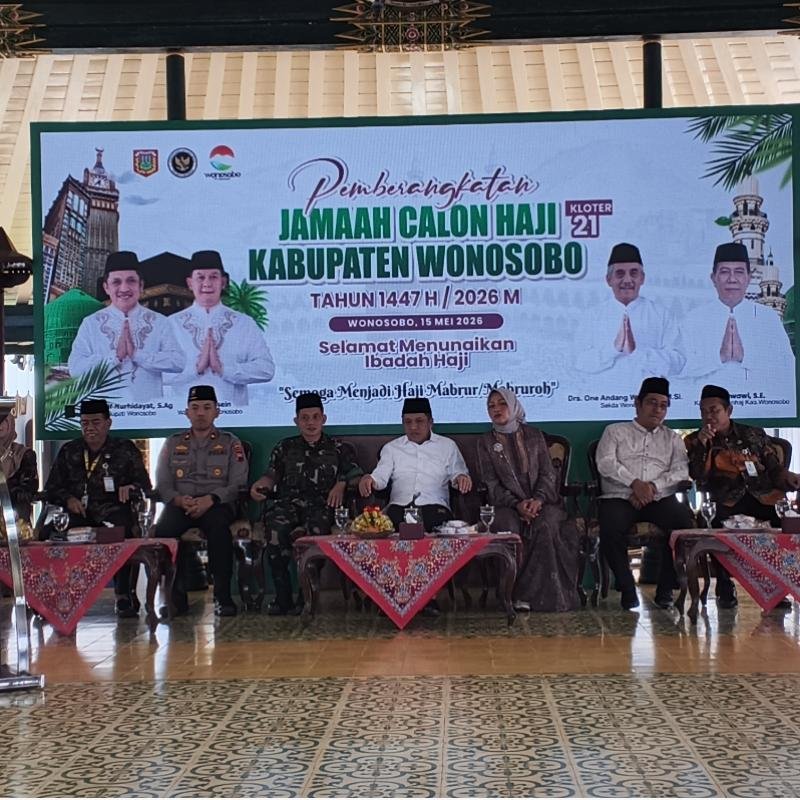 Bupati Wonosobo Lepas 231 Calon Jamaah Haji Kloter 21: Pesankan Fokus Ibadah dan Jaga Predikat Tamu Allah
