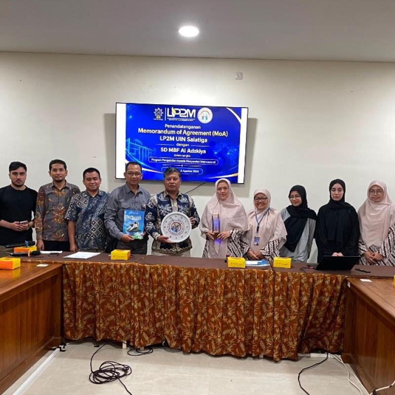 SD MBF Al Adzkiya Tandatangani MoA dengan LP2M UIN Salatiga Perkuat Program Internasional