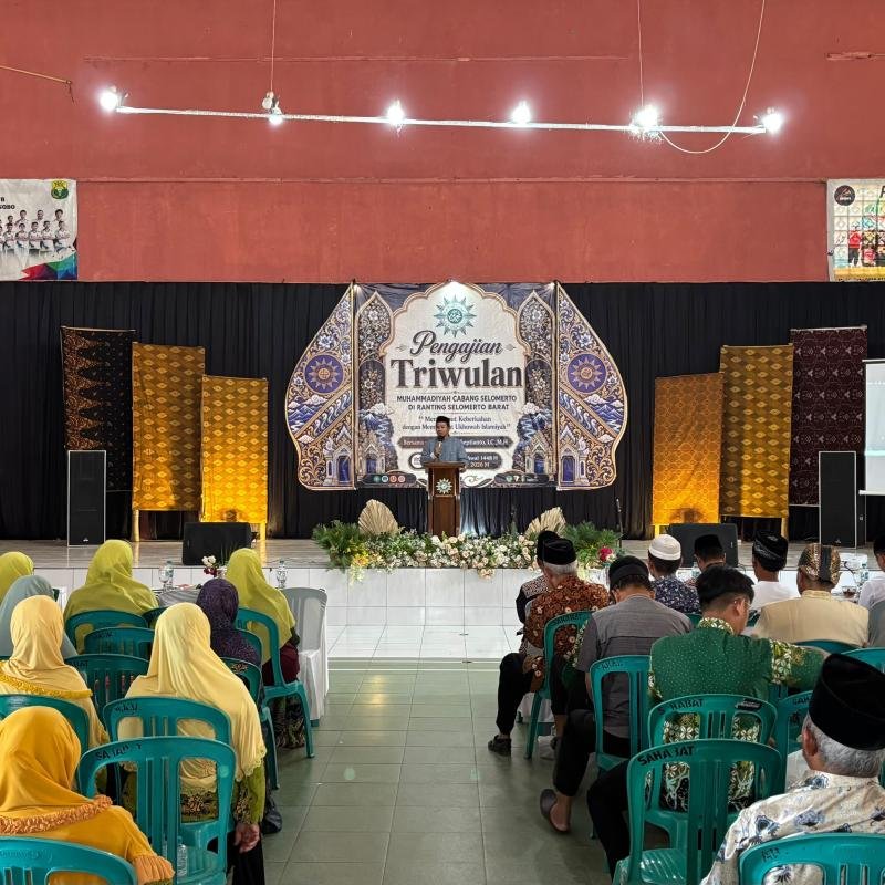 Pengajian Triwulan PCM Selomerto di Ranting Selomerto Barat Pererat Ukhuwah Islamiyah