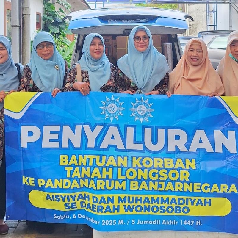 PD Aisyiyah Wonosobo Salurkan Bantuan untuk Korban Longsor Pandanarum Banjarnegara