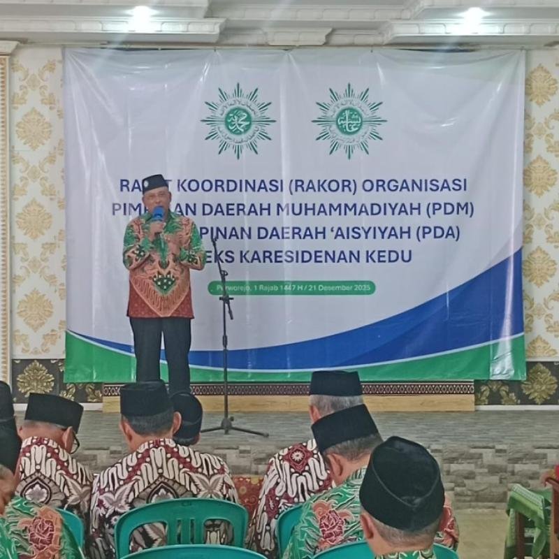 WONOSOBO KIRIM LIMA ORANG ANGGOTA PLENO PDM DALAM  RAKOR DI KUTOARJO*