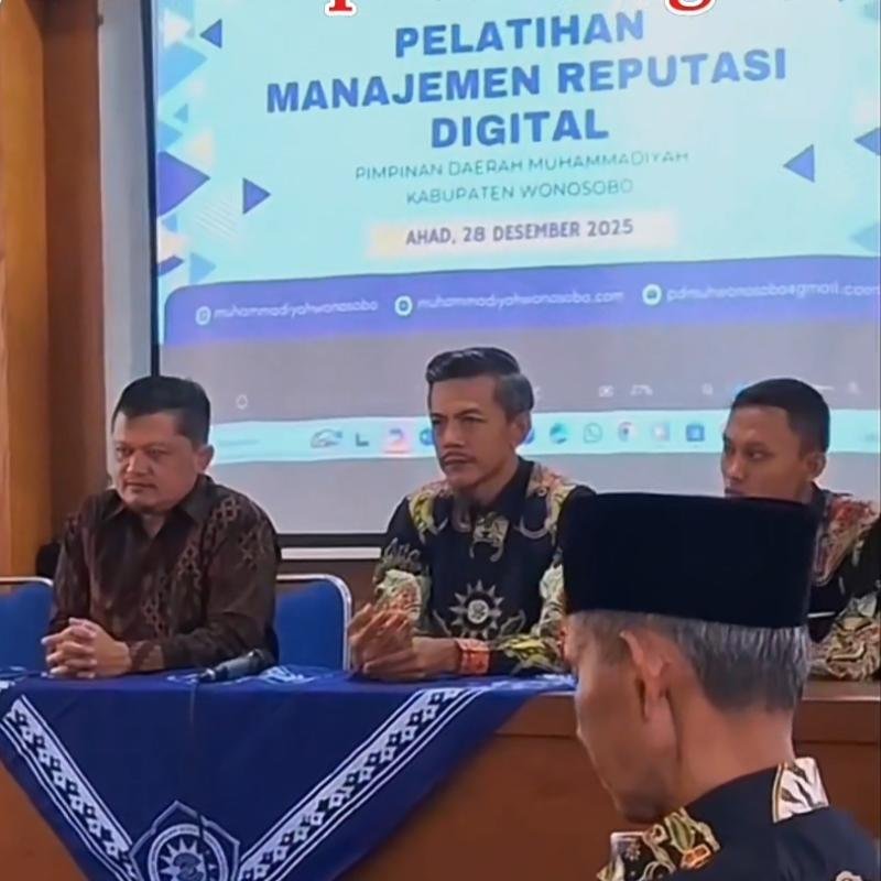 PDM Wonosobo Gelar Pelatihan Manajemen Reputasi Digital untuk Penguatan Dakwah di Ruang Publik Wonosobo 