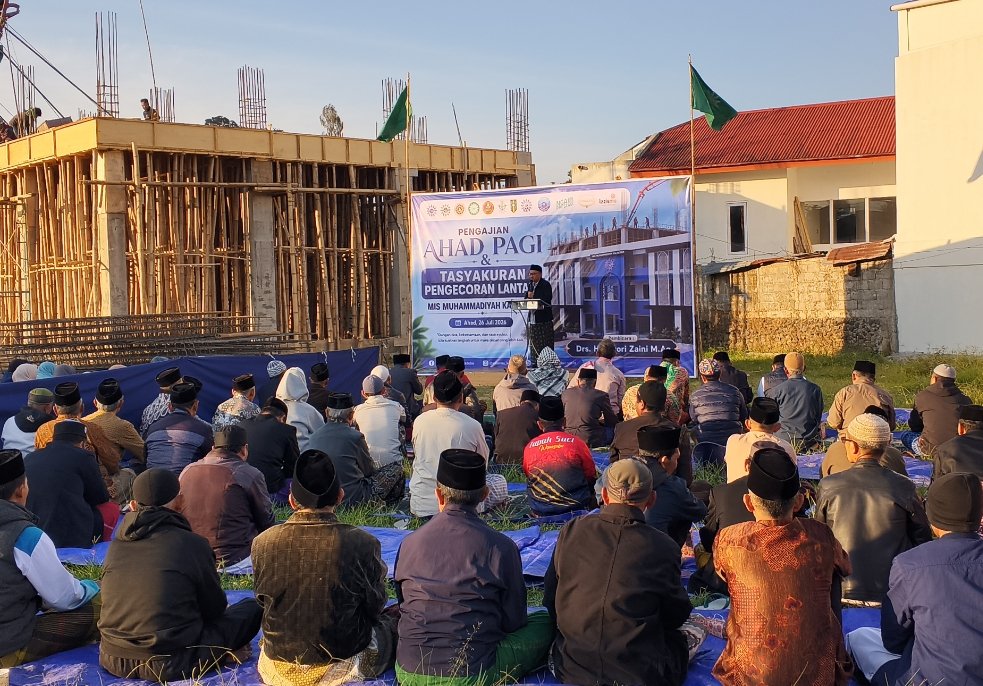 Semangat Amal Jariyah Jamaah Muhammadiyah Mojotengah Jelang Pengecoran Lantai 2 MIS Hamka Mojotengah - Gambar 1