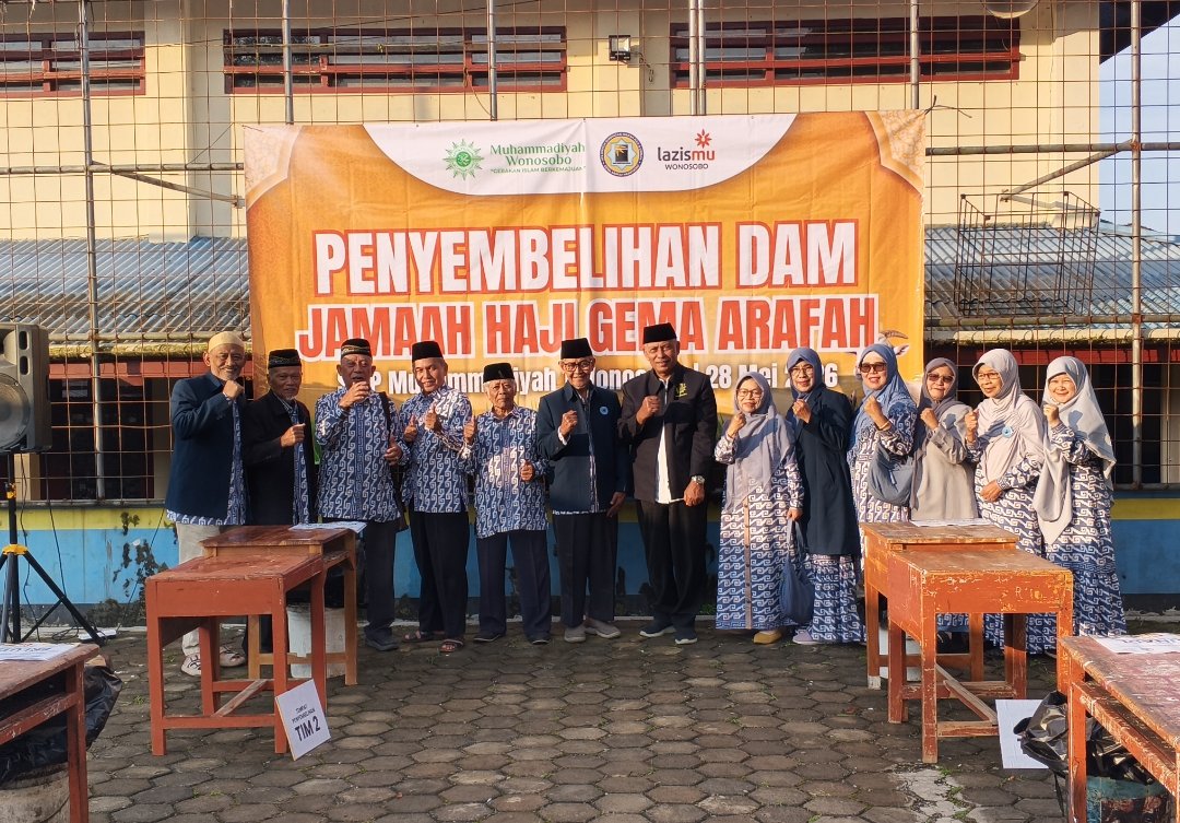 Pertama di Wonosobo, KBIHU Gema Arofah dan Lazismu Sembelih 171 Kambing Dam Haji di Tanah Air - Gambar 1